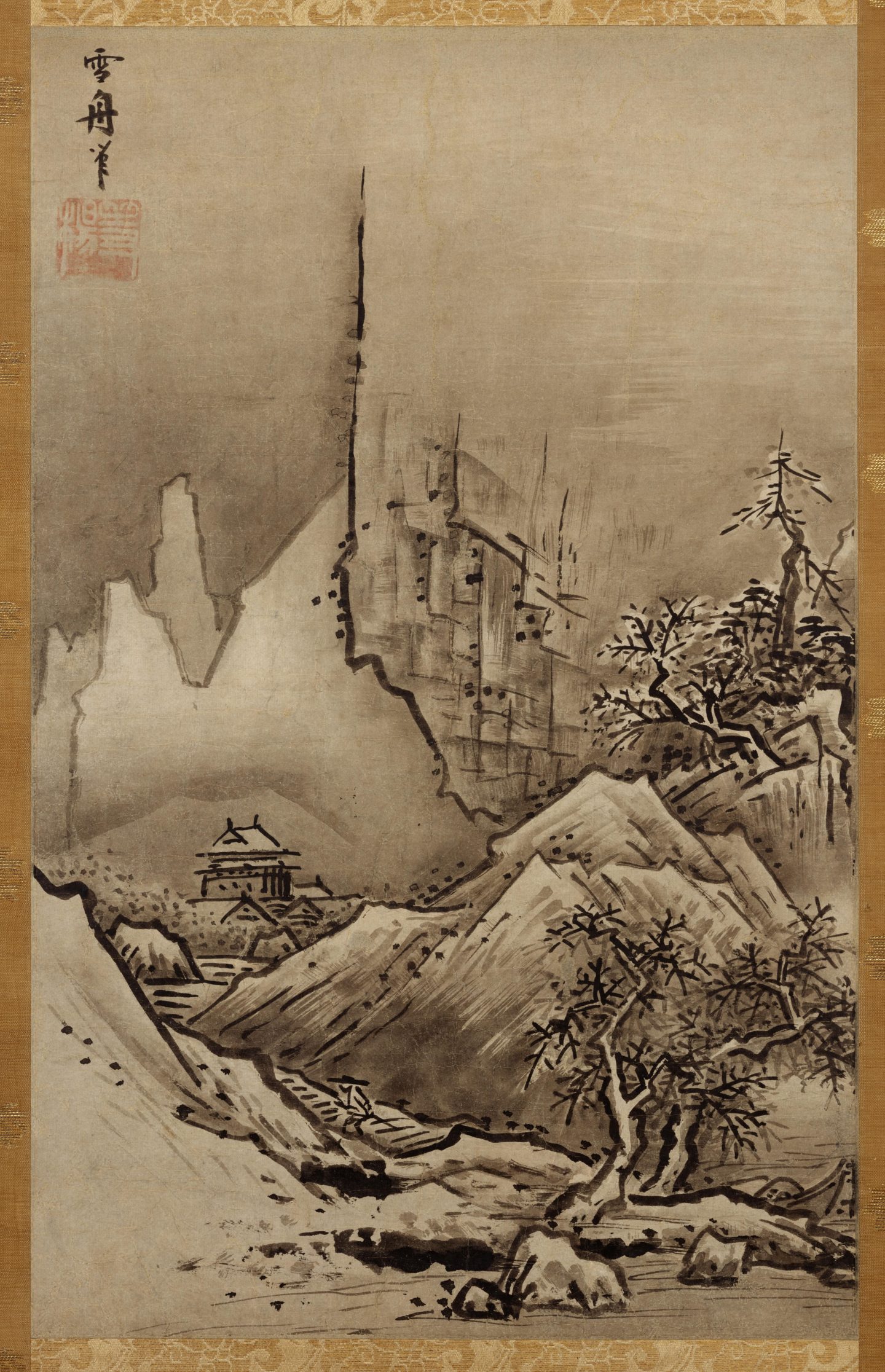 "Herbst- und Winterlandschaft" von Sesshū (1420-1506).