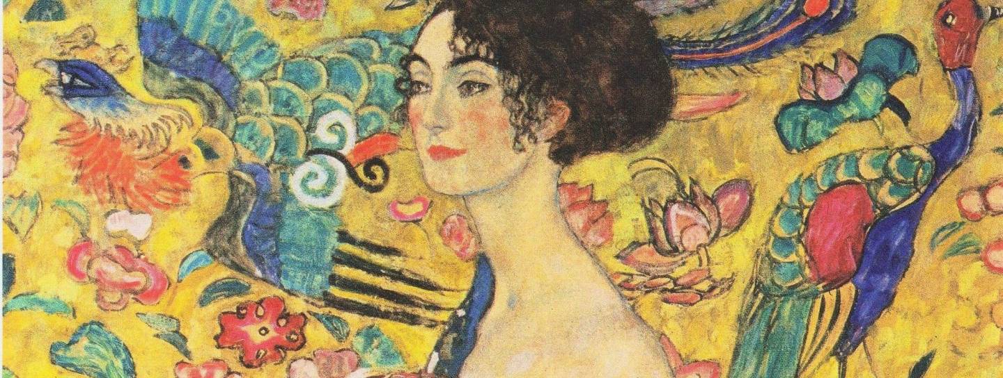 Gustav Klimt Dame mit Fächer