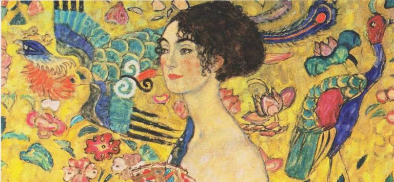 Gustav Klimt Dame mit Fächer