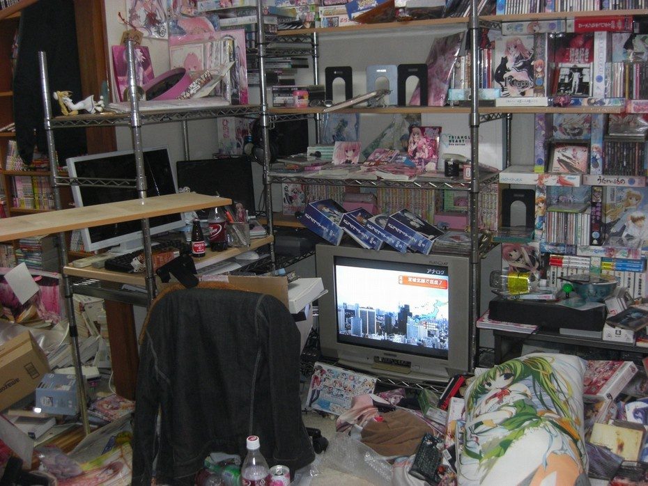 Ein vollgestopftes "Otaku-Zimmer"