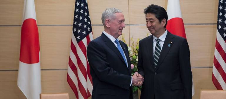 Mattis Japan Abe