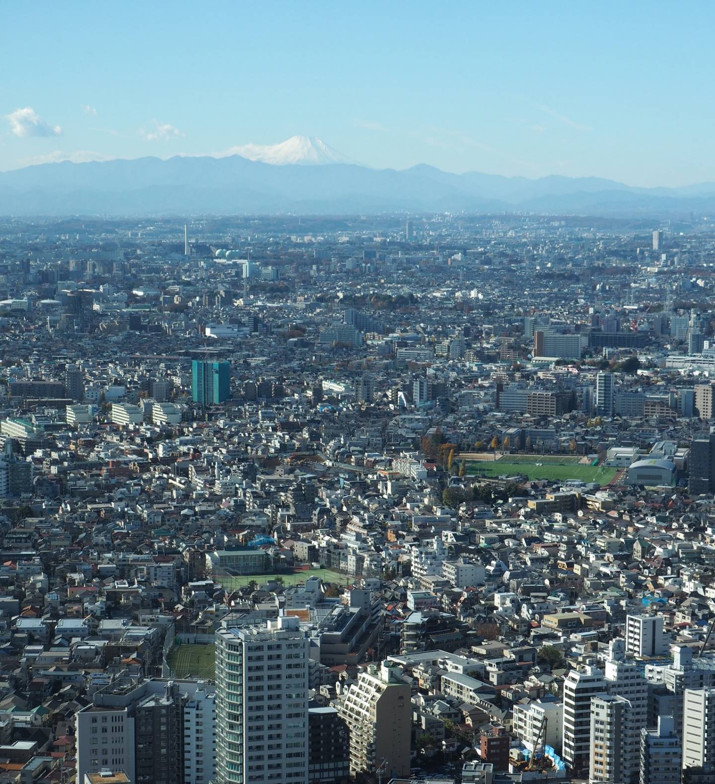 Fuji-san sehen Tokyo Metropolitan Government Building