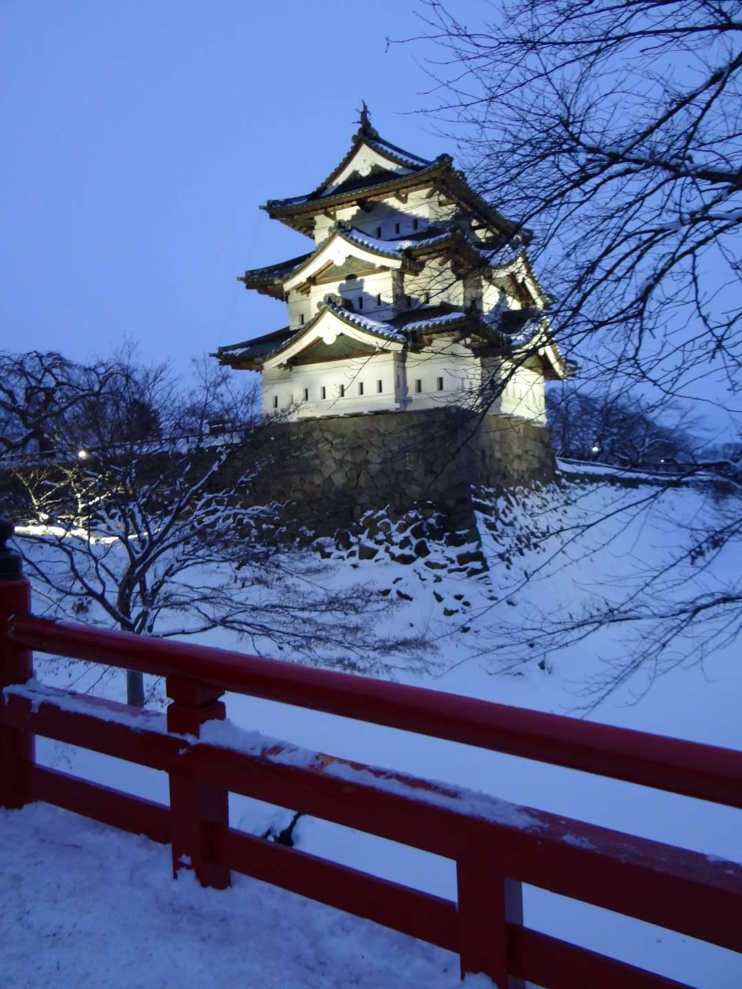 Hirosaki Burg Schnee Festival Aomori Japan