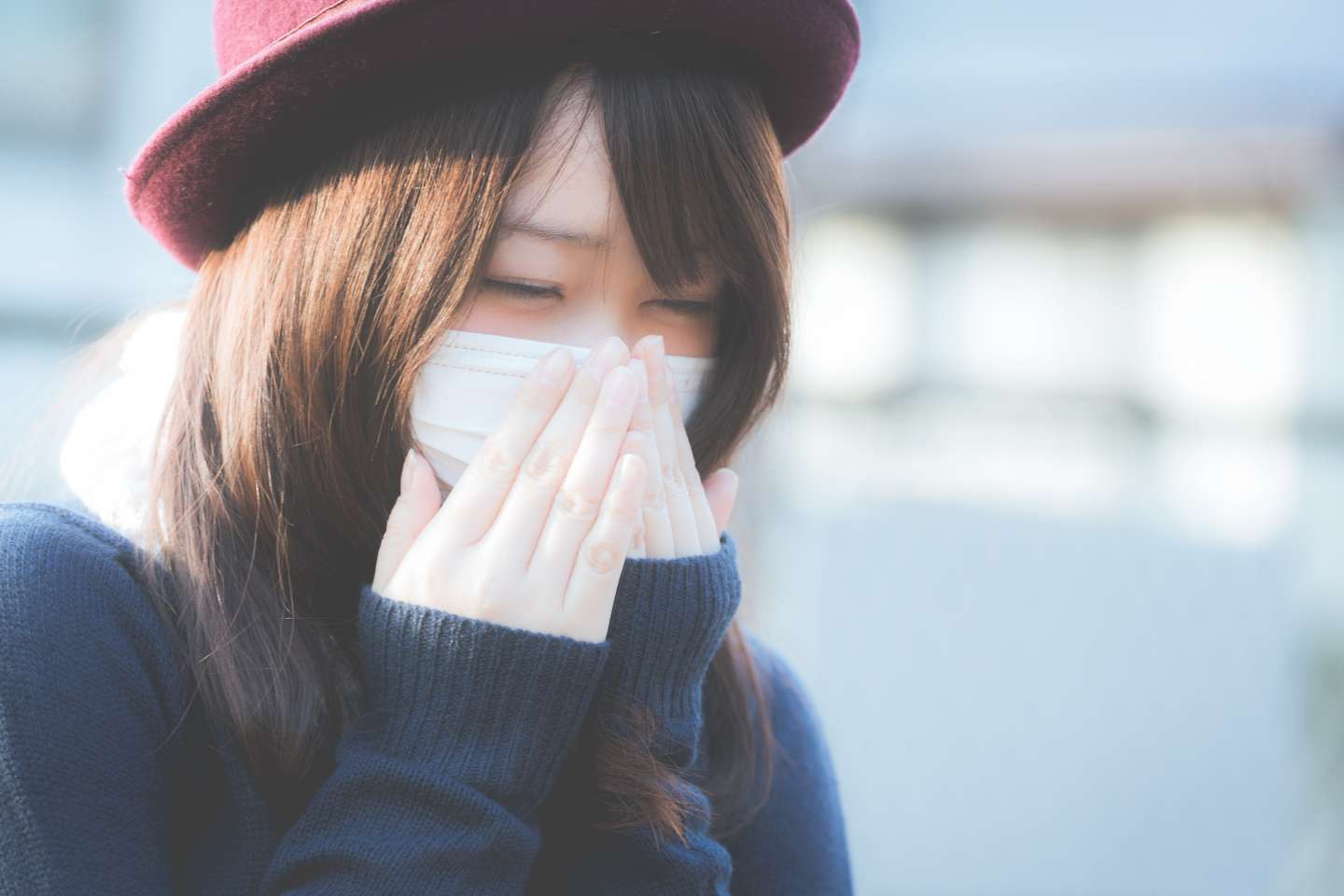Meiwaku Erkältung Japan Maske Atemmaske Niesen Schnäuzen