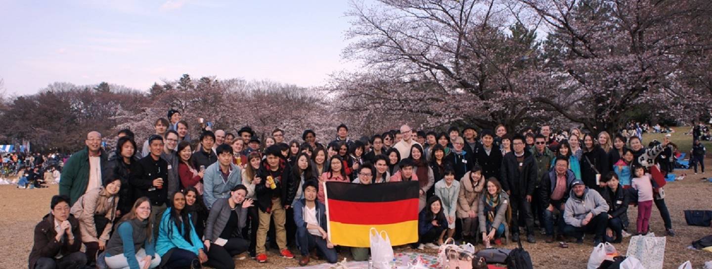 Japanisch-Deutsche Gesellschaft Tokyo Hanami Japaner treffen kennenlernen