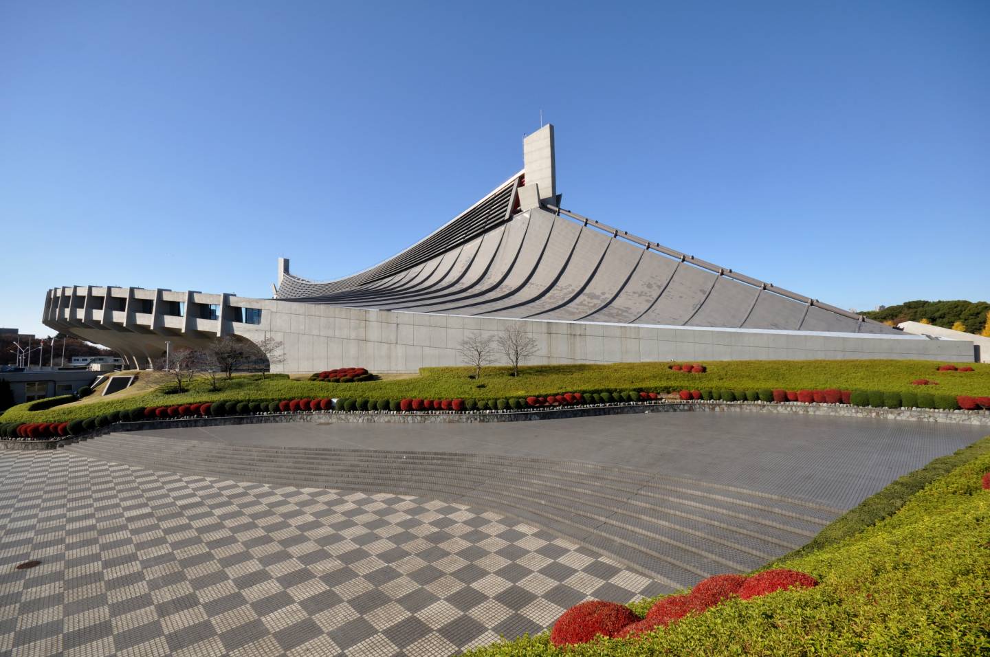 olympische Schwimmhalle in Yoyogi