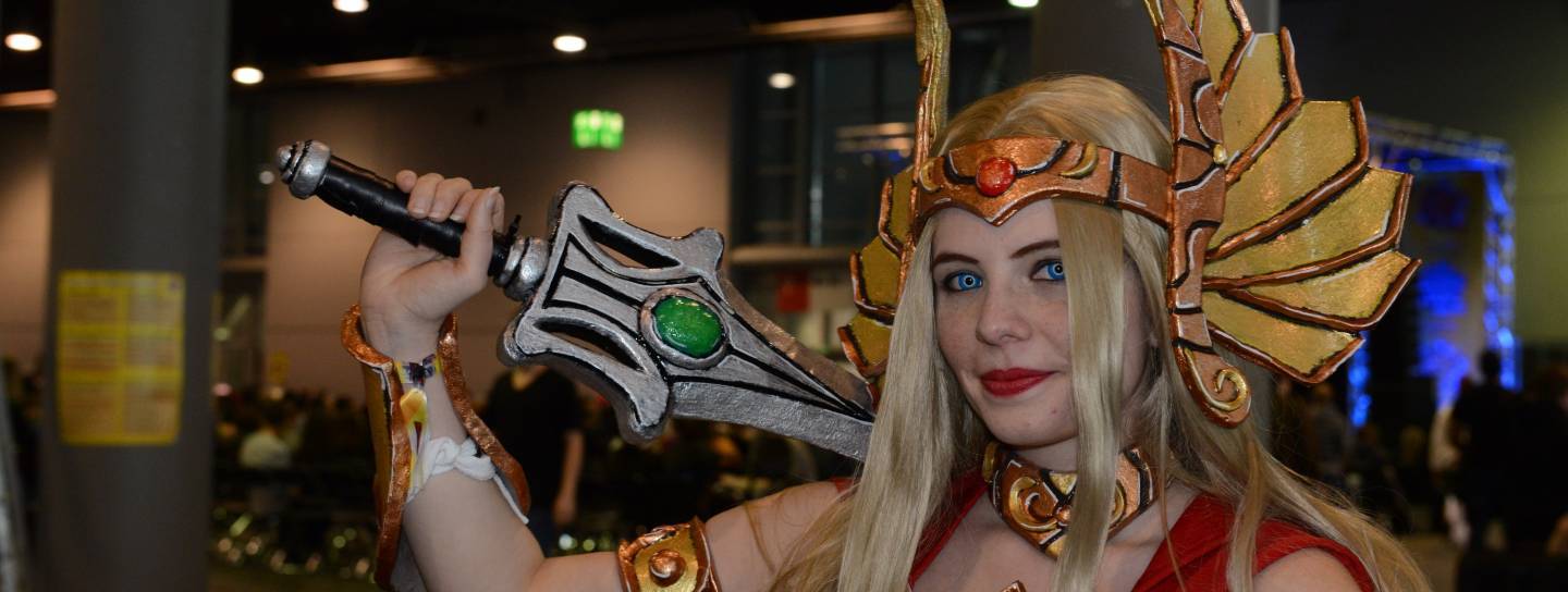 Cosplayerin bei der German Comic Con