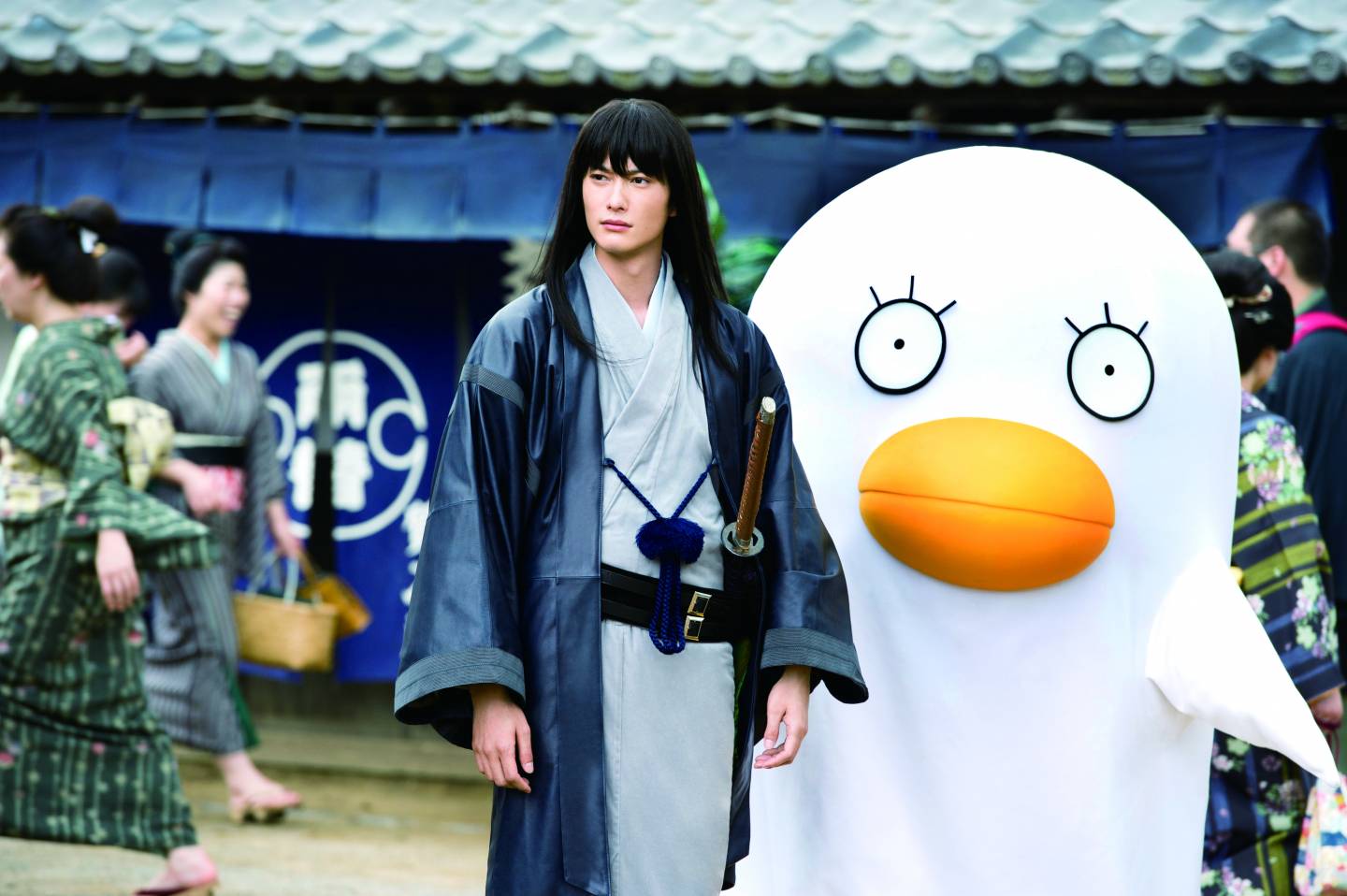 Filmausschnitt Gintama: Samurai mit großer Ente