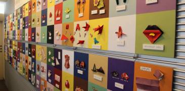 Verschiedene Origami-Modelle