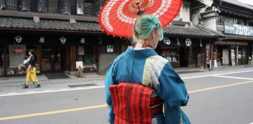 Im Kimono in Kawagoe