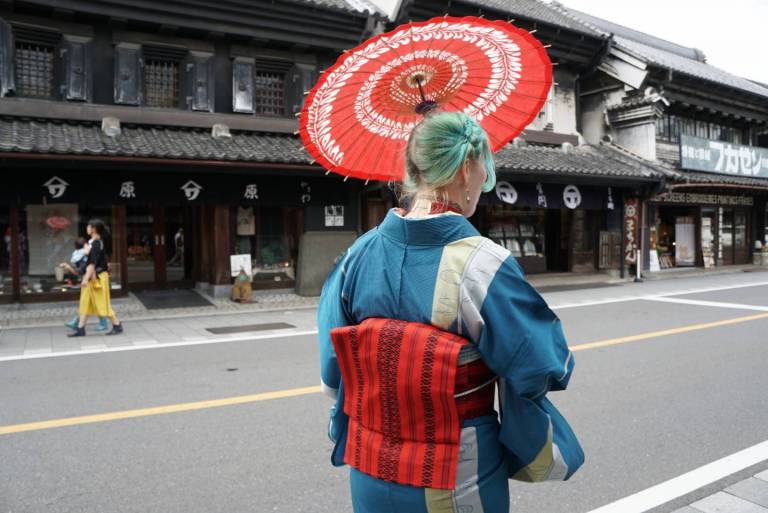 Im Kimono in Kawagoe