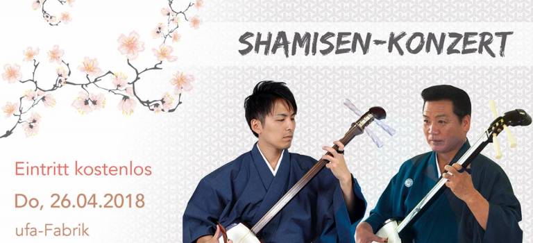 Flyer für ein Shamisen Konzert in Berlin