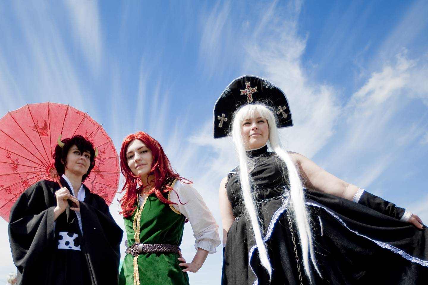 cosplayer im kostüm