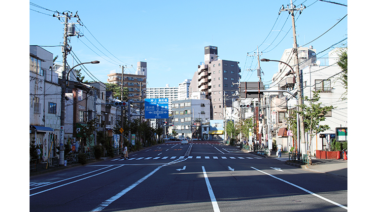 ausblick auf die nachbarschaft in kiyosumi