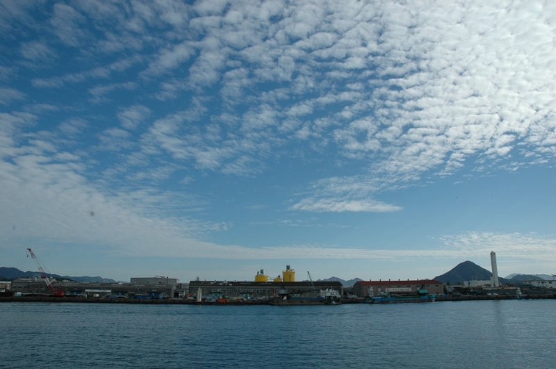 Die Aussicht über Hiroshima Bay