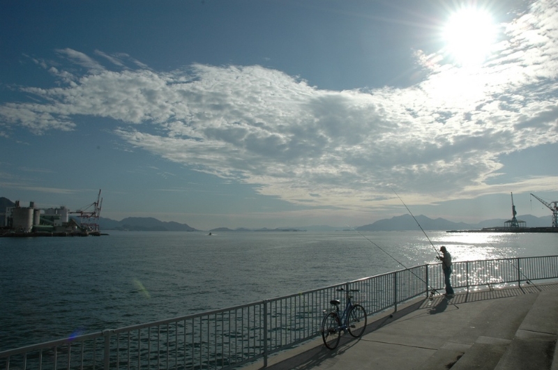 Die Aussicht über HIroshima Bay