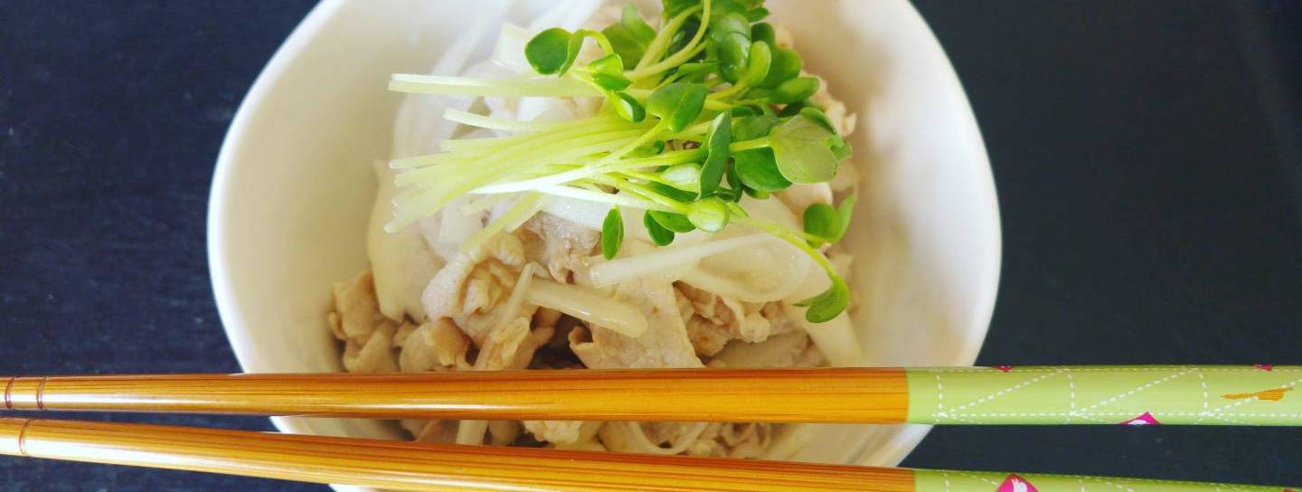 Shabu Salat mit Zitronen Ingwer Dressing