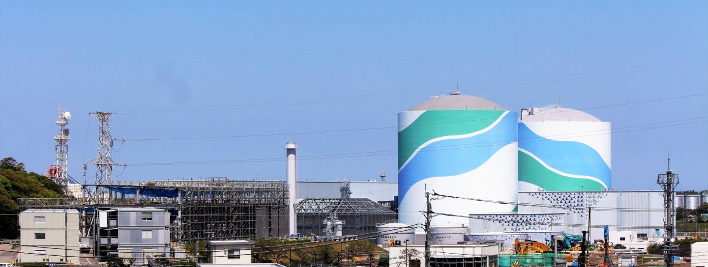 Ein japanisches Atomkraftwerk in Kagoshima.