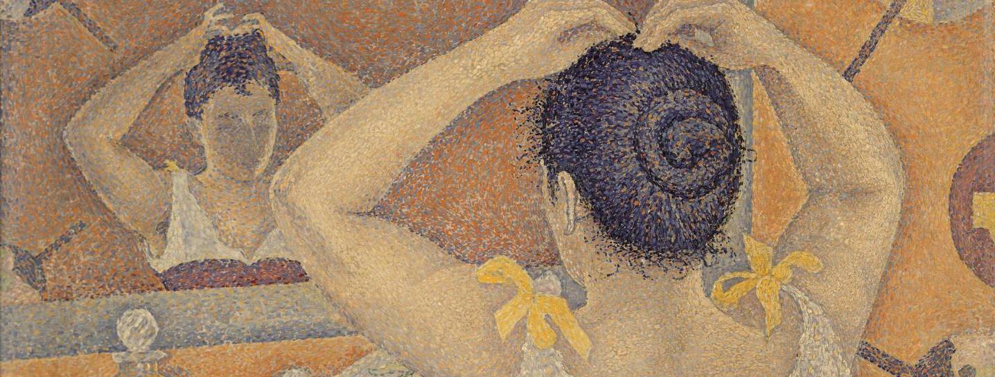 Paul Signac, Frisierszene, Opus 227 (Dekorationsentwurf für einen Waschraum), 1892, Privatsammlung, © All Rights reserved