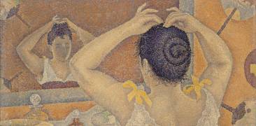 Paul Signac, Frisierszene, Opus 227 (Dekorationsentwurf für einen Waschraum), 1892, Privatsammlung, © All Rights reserved