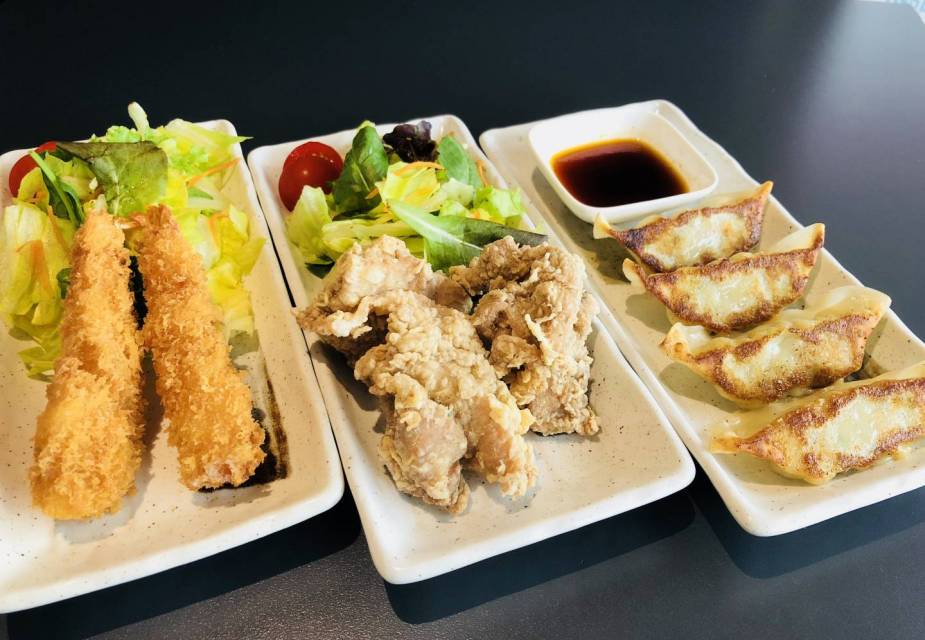 Karage, Gyoza und Ebi