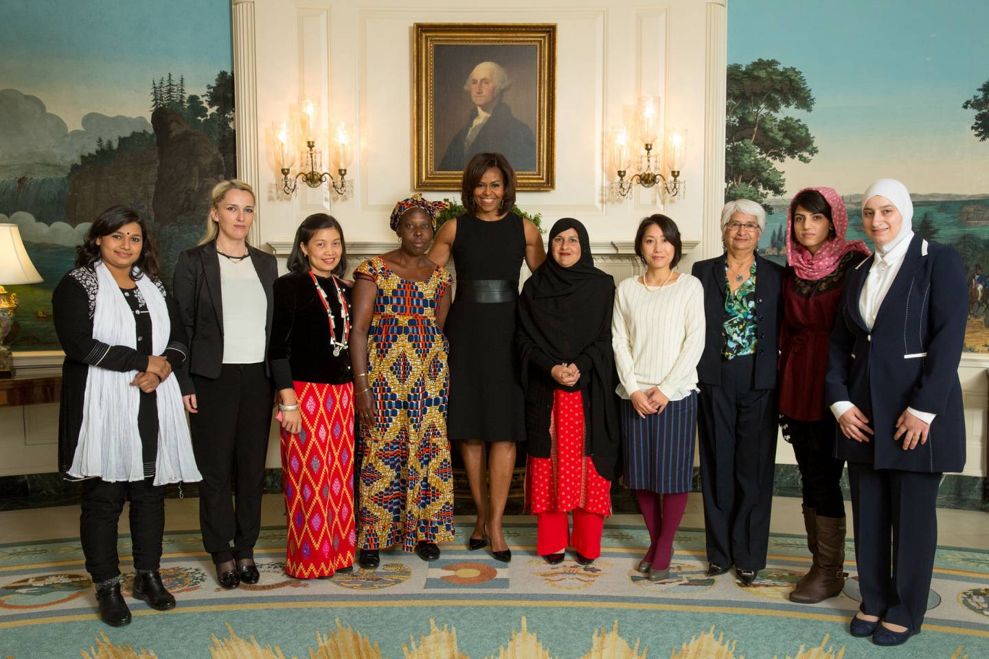 Gruppenfoto vom “International Women of Courage Award“ 2015