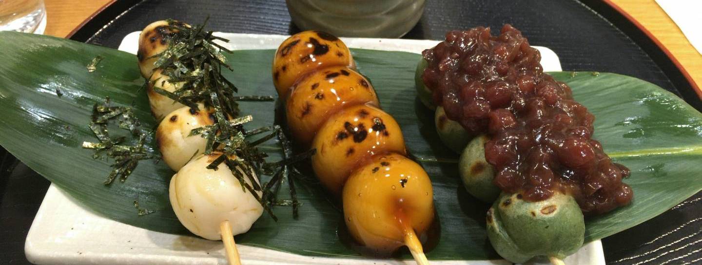 Drei Sorten Dango