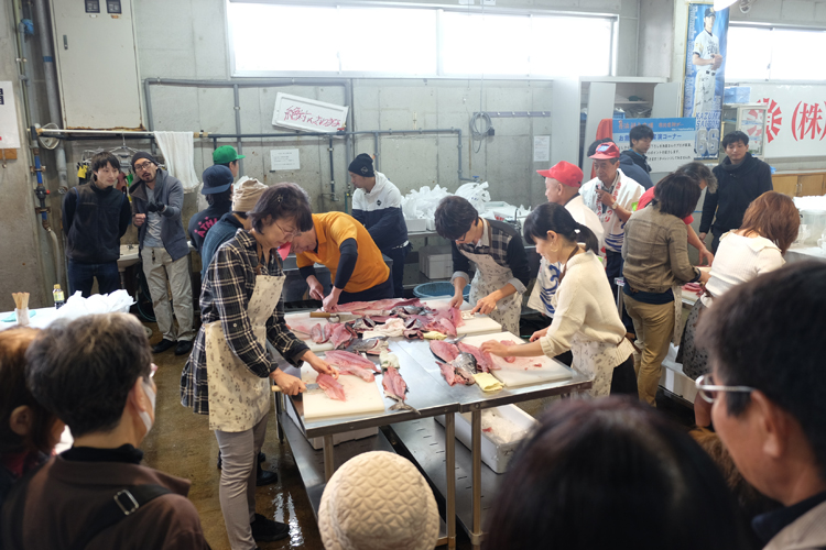 Workshop am Nagahama Fischmarkt