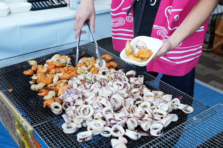 Gegrillte Meeresfrüchte