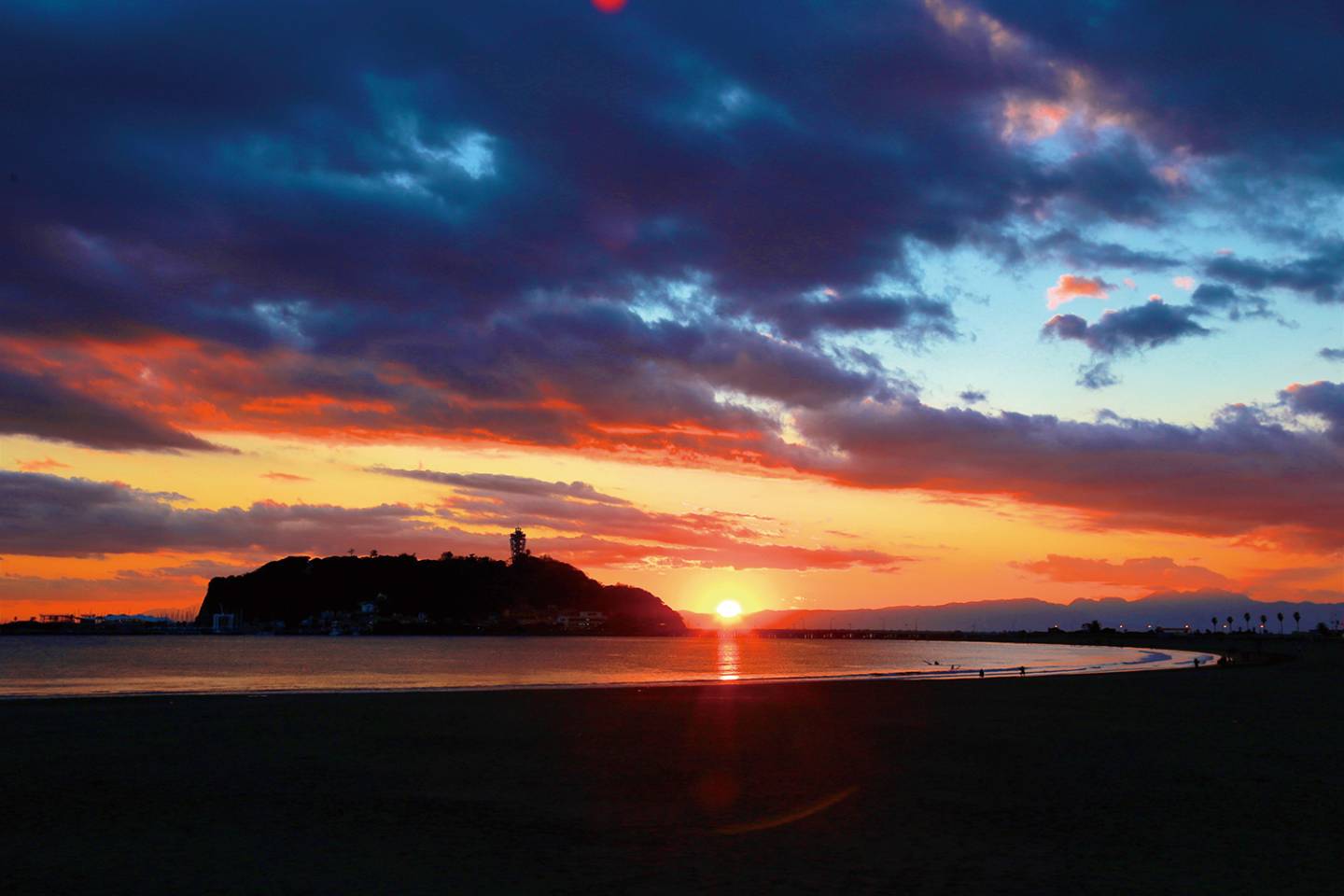 Sonnenuntergang über dem meer