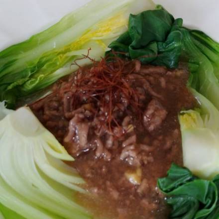 Pak Choi mit Hackfleisch