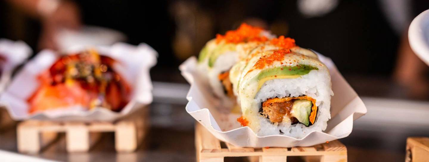 Sushi Festival Köln: Sushi-Kreationen in Nahaufnahme