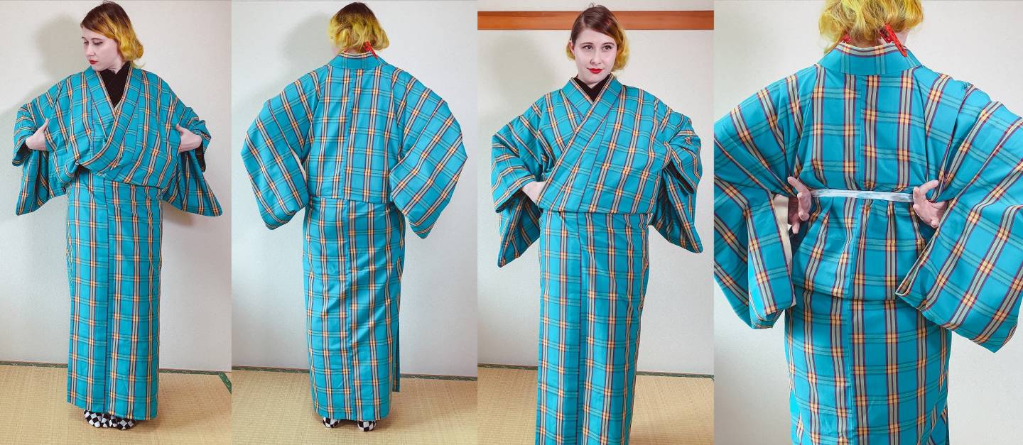 Schritt 4 beim Kimono-Anziehen