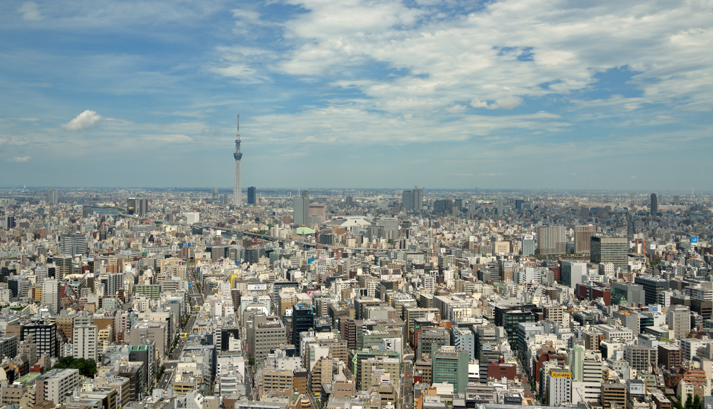 Aussicht über die Skyline von Tokyo.