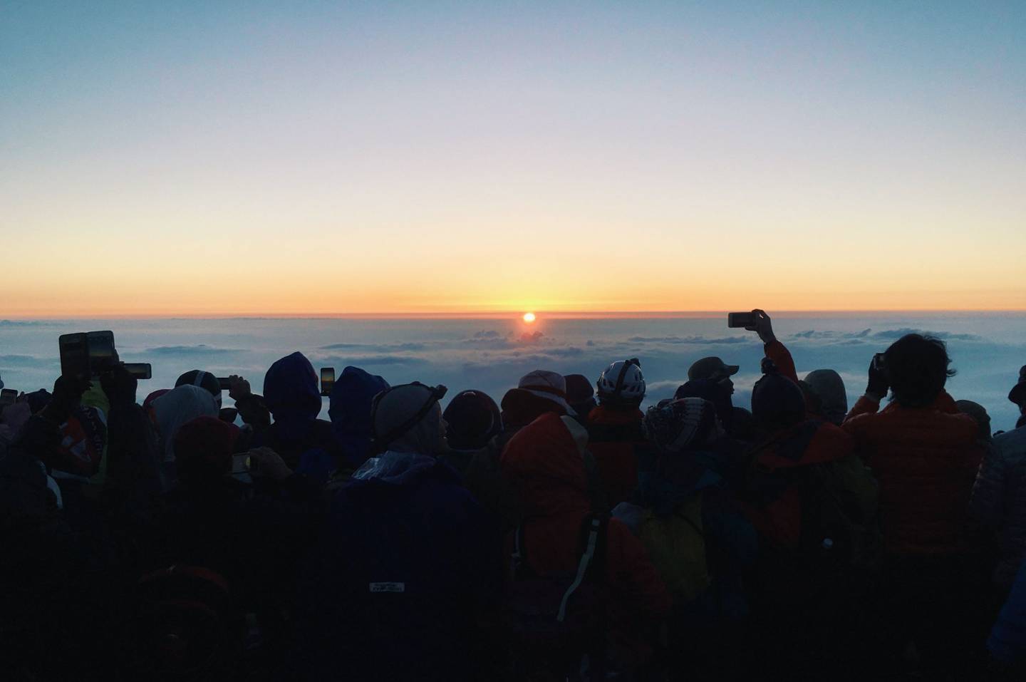 sonnenaufgang am fuji