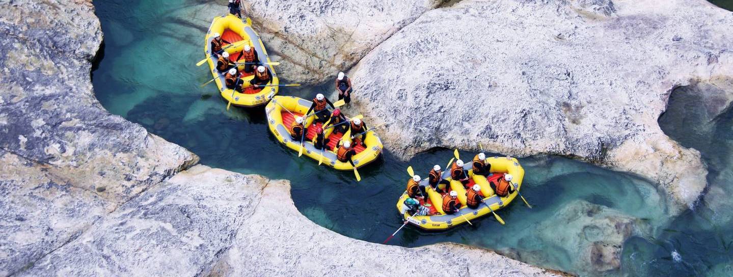 Wildwasserrafting in Japan