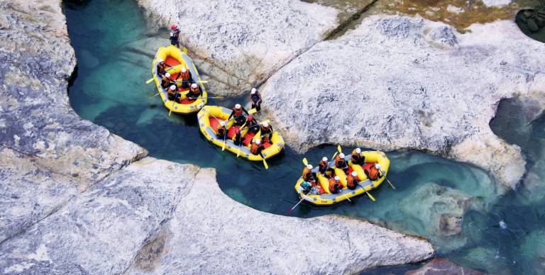 Wildwasserrafting in Japan