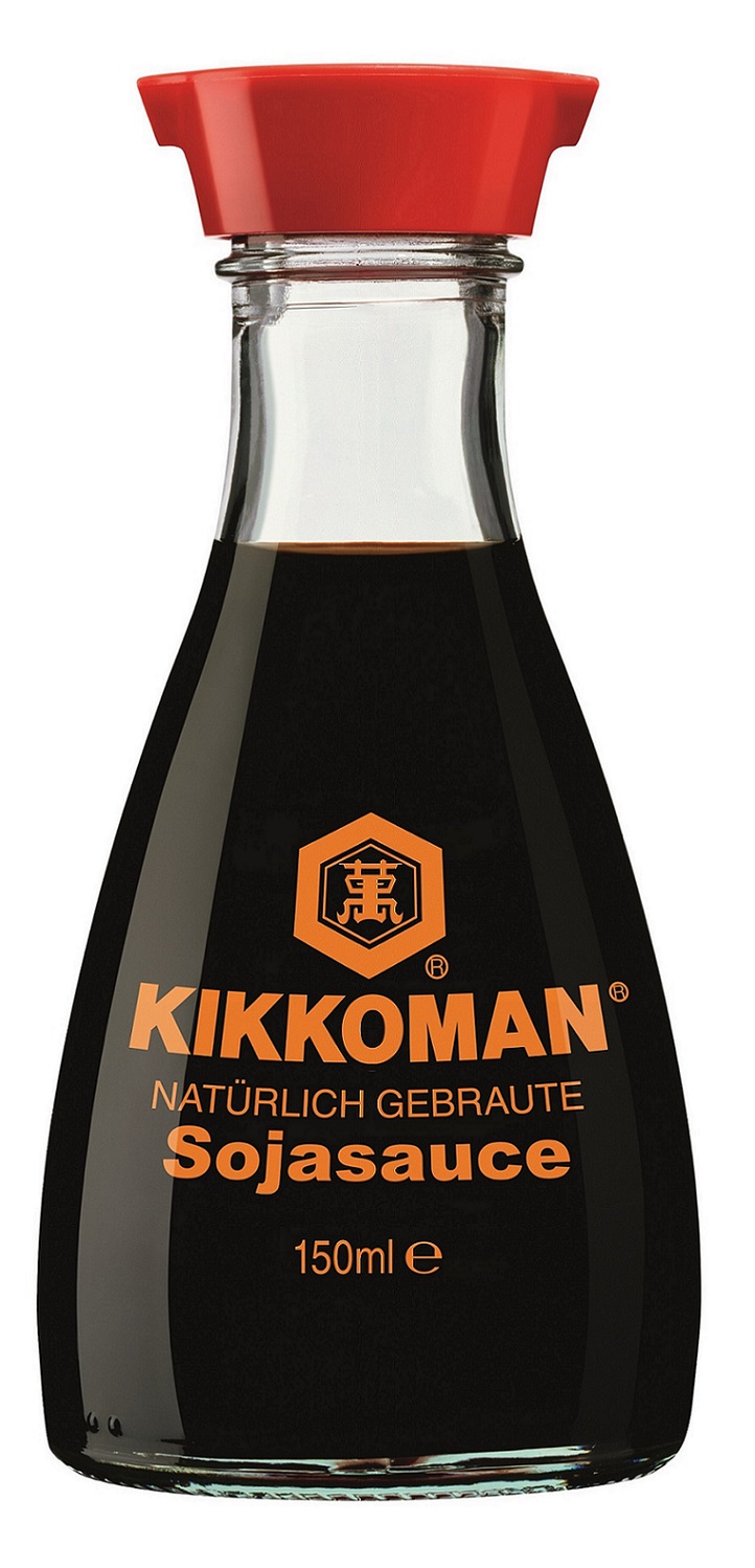 kikkoman sojasaucen flasche