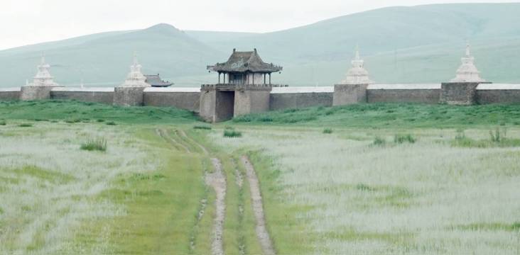 mauer der alten hauptstadt der Mongolei