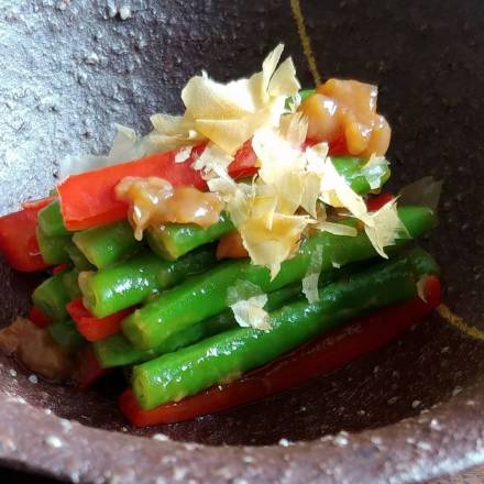 Grüne Bohnen mit Umeboshi-Dressing