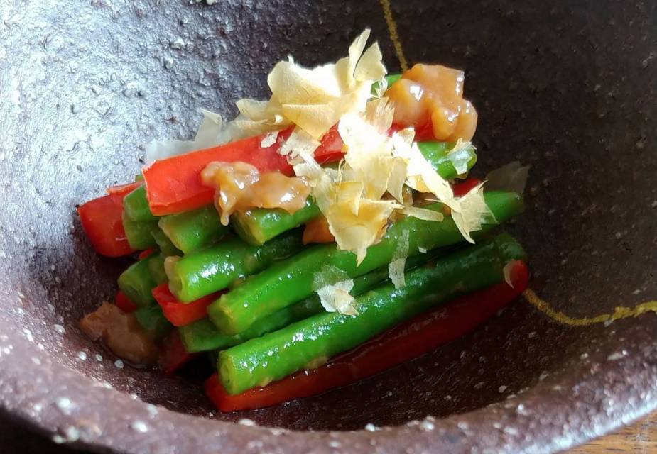 Grüne Bohnen mit Umeboshi-Dressing