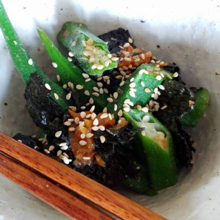 Okra-Nori-Salat