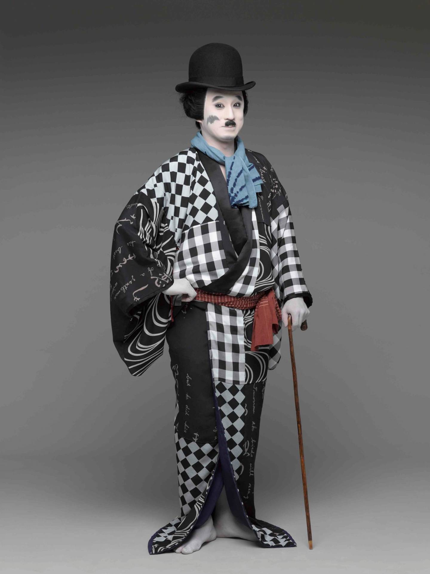 Kabuki-Schauspieler Koshiro Matsumoto als Charlie Chaplin