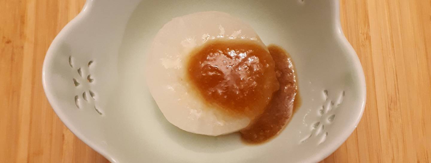 Furofuki Daikon mit Dengaku Miso