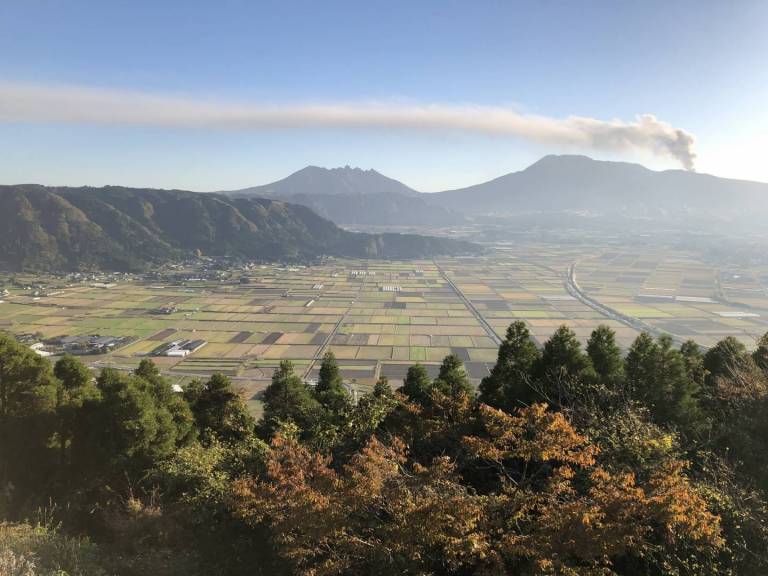 Aussicht vom Shiro-yama aus