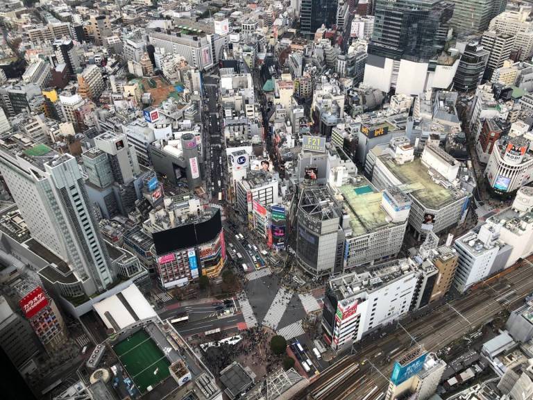 Ansicht Tokyo von oben