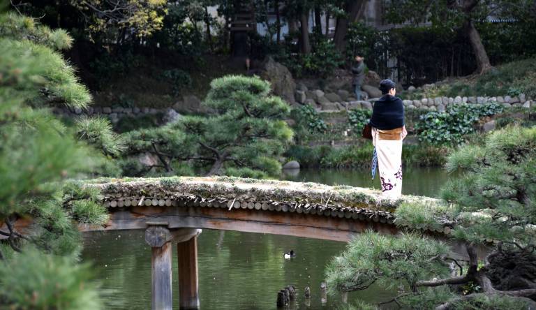 Japanischer Garten im Kiyosumi-Park