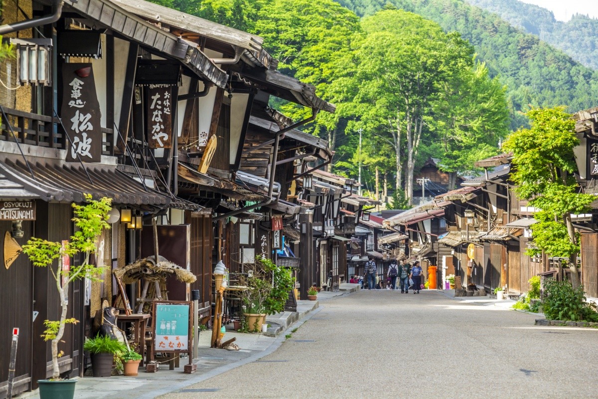 Einkaufsstraße in Kiso