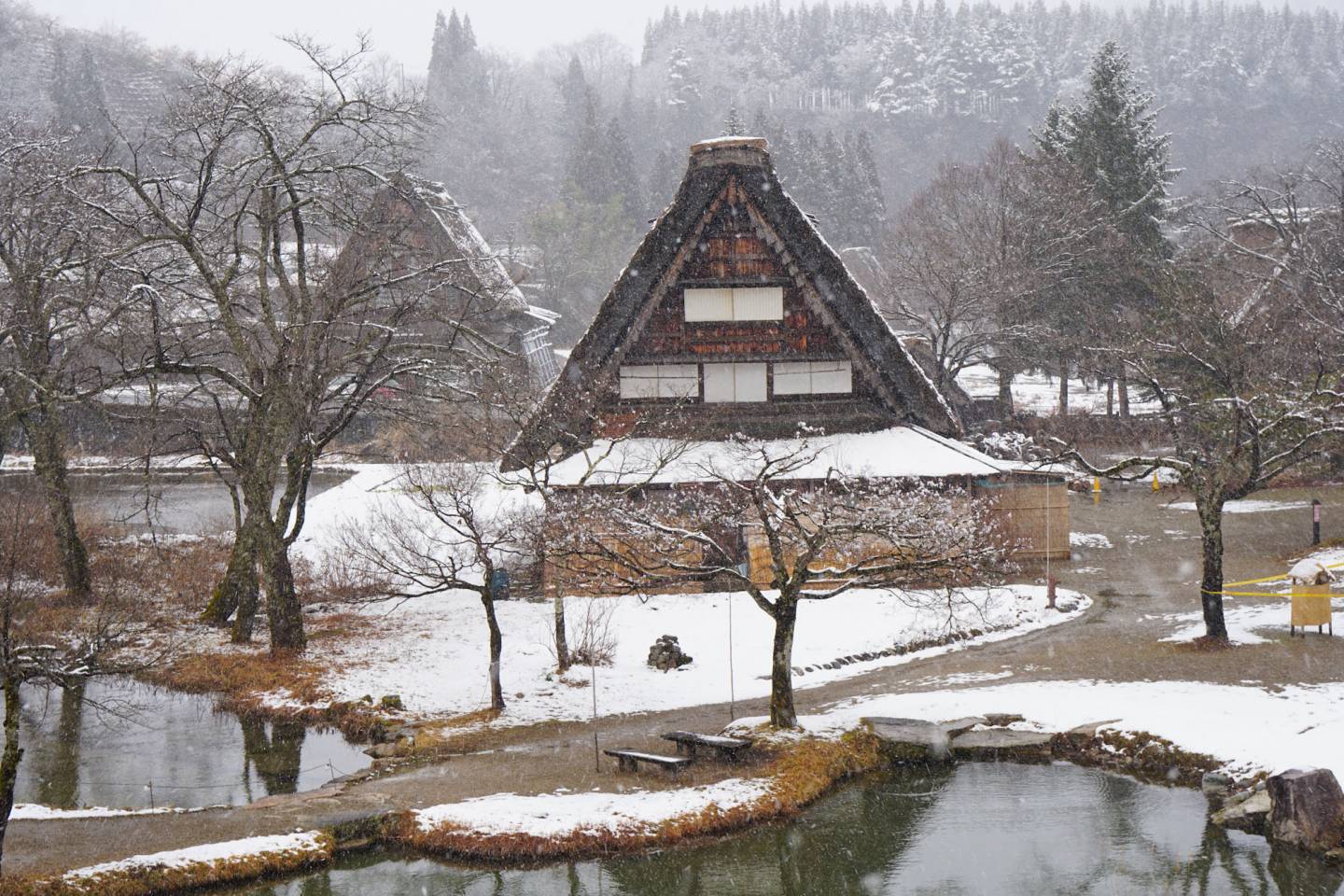 winterliches Shirakawago