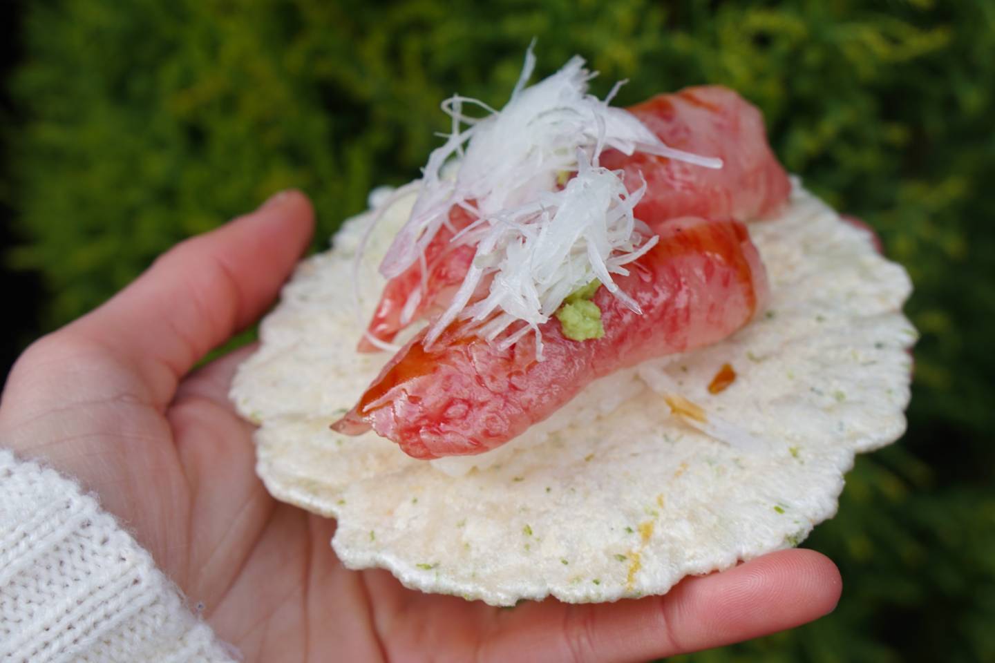 Rindfleisch-Sushi